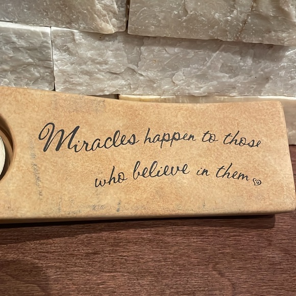 Miracles Trio Tea Light Holder - Picture 2 of 4